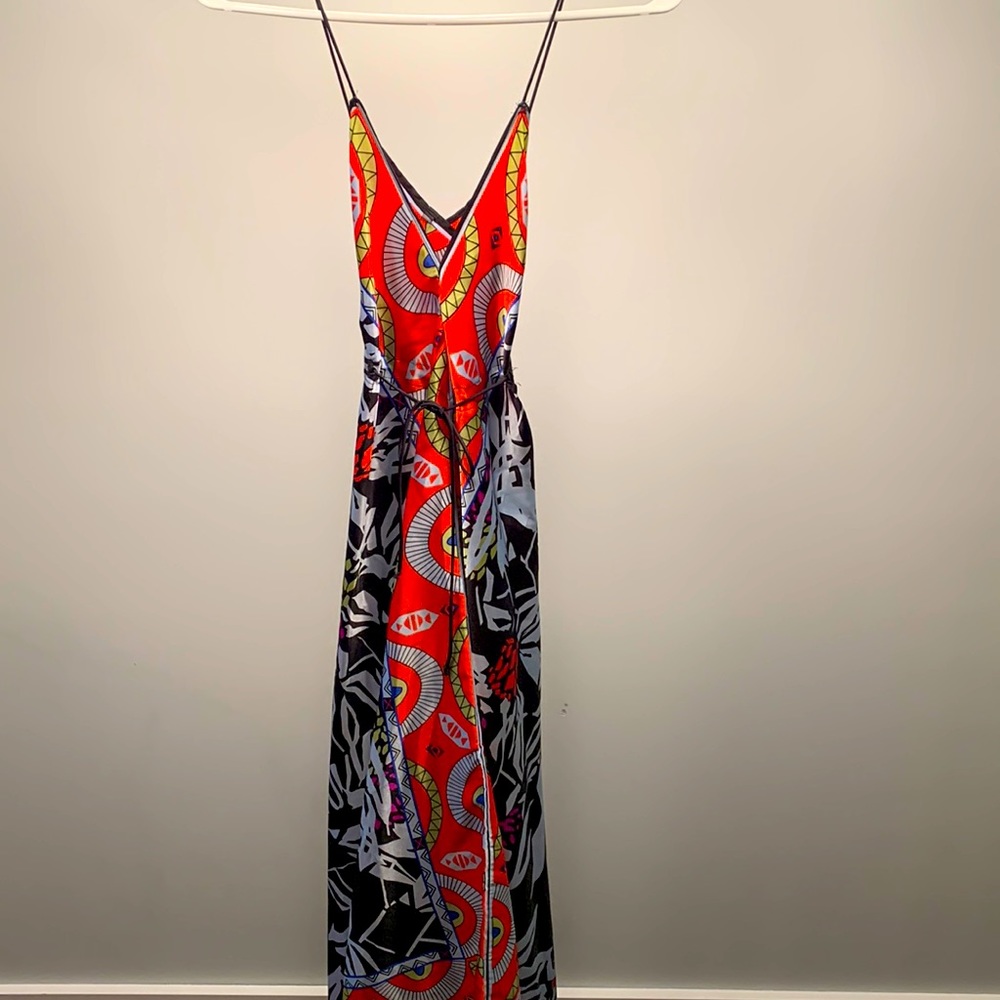 Gorgeous satin silk flowy gown